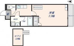 エトワール喜里川の物件間取画像